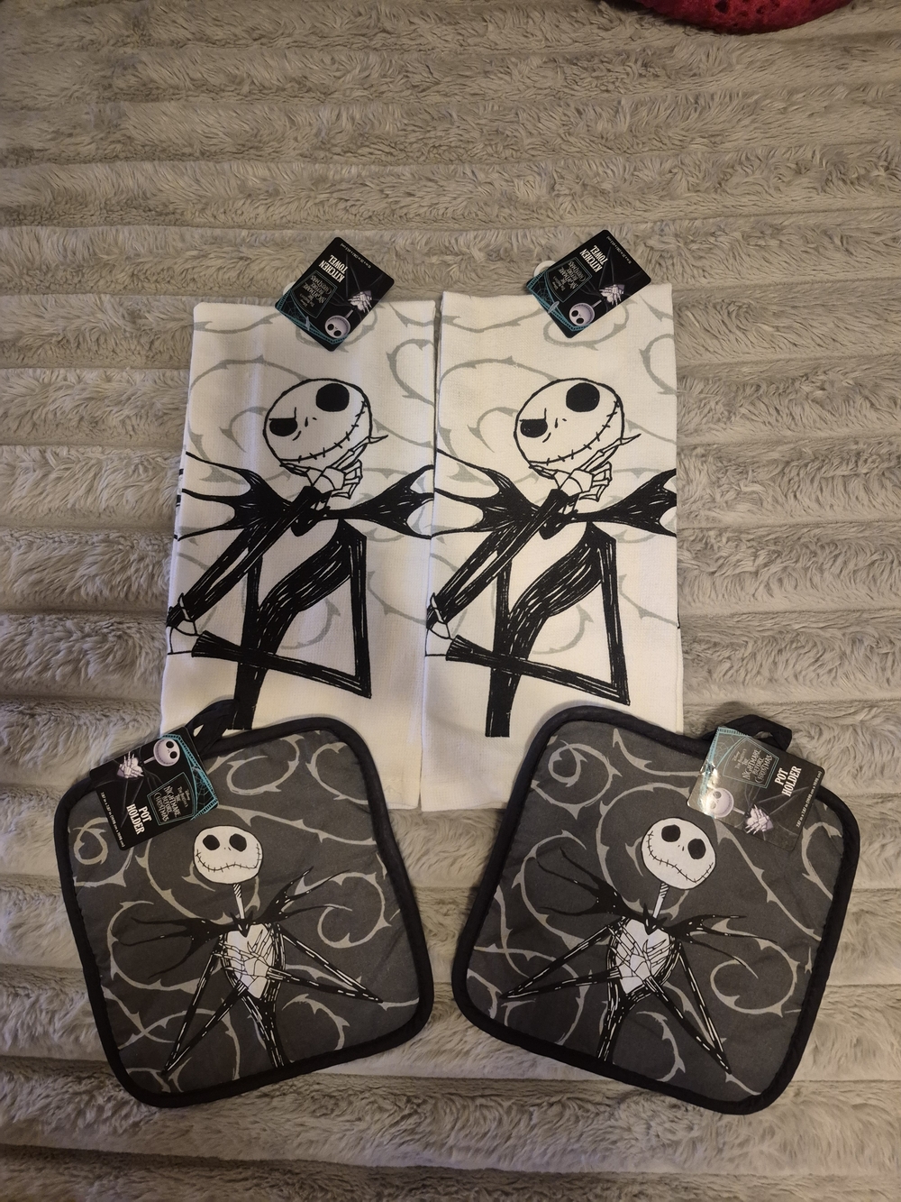 Disney Nightmare Before Christmas Jack Skellington Towels & Pot Holders Set